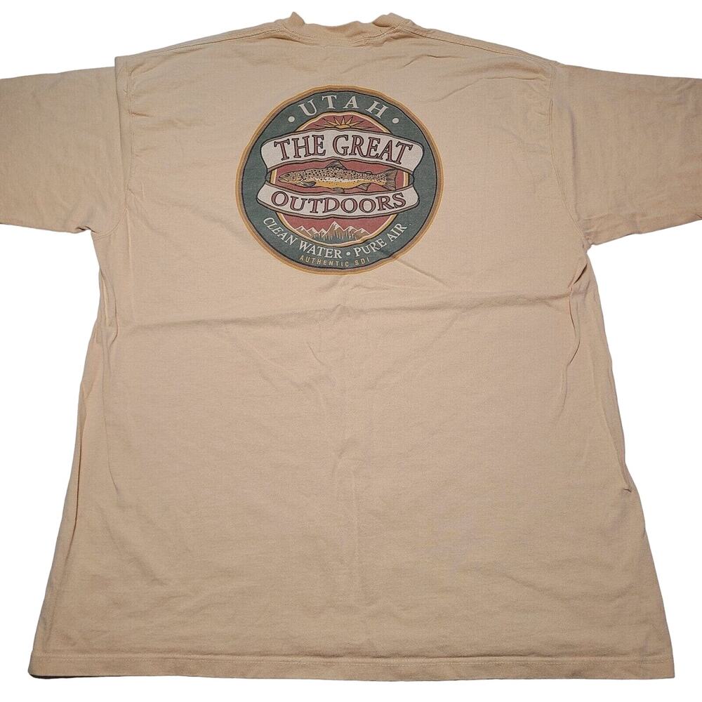 Vintage Utah The Great Outdoors Nature Clean Air Pure Water SDI T-Shirt 90's